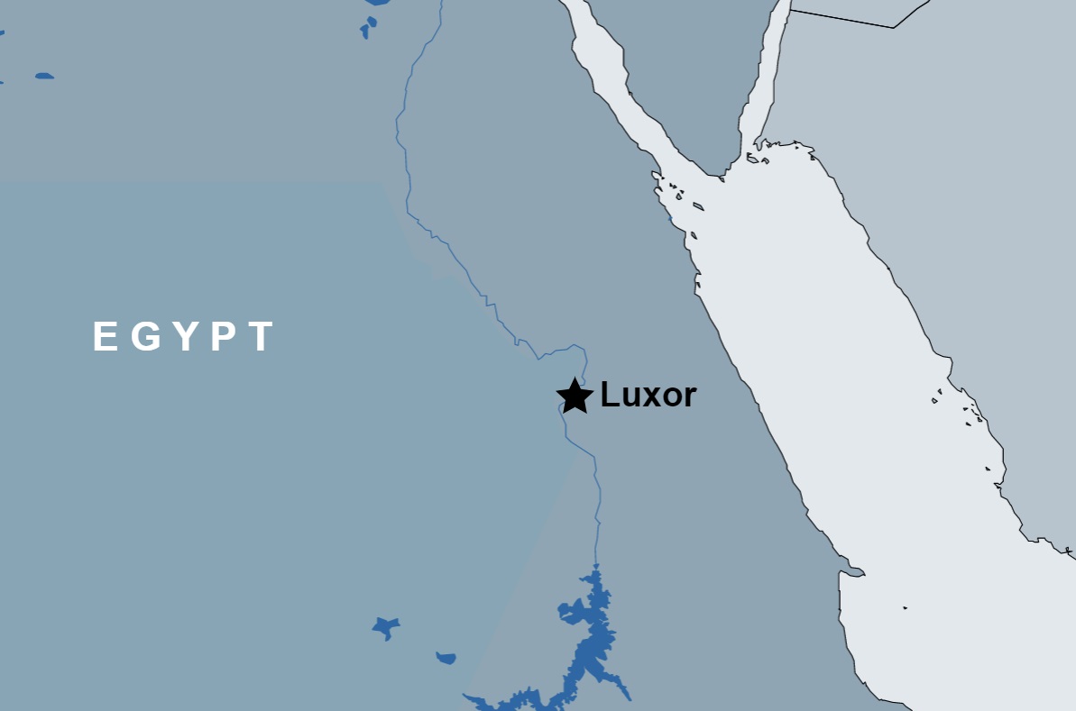 2 Day Trip to Luxor map 2 Day Trip to Luxor map